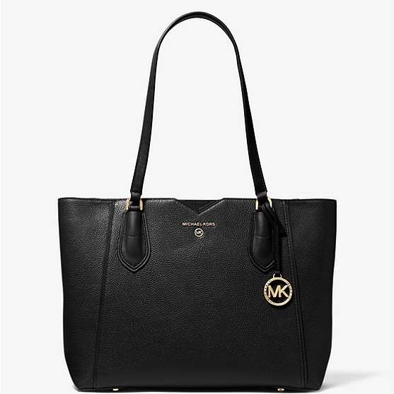 100-1 Michael-Kors-Shopper-Mae-Black