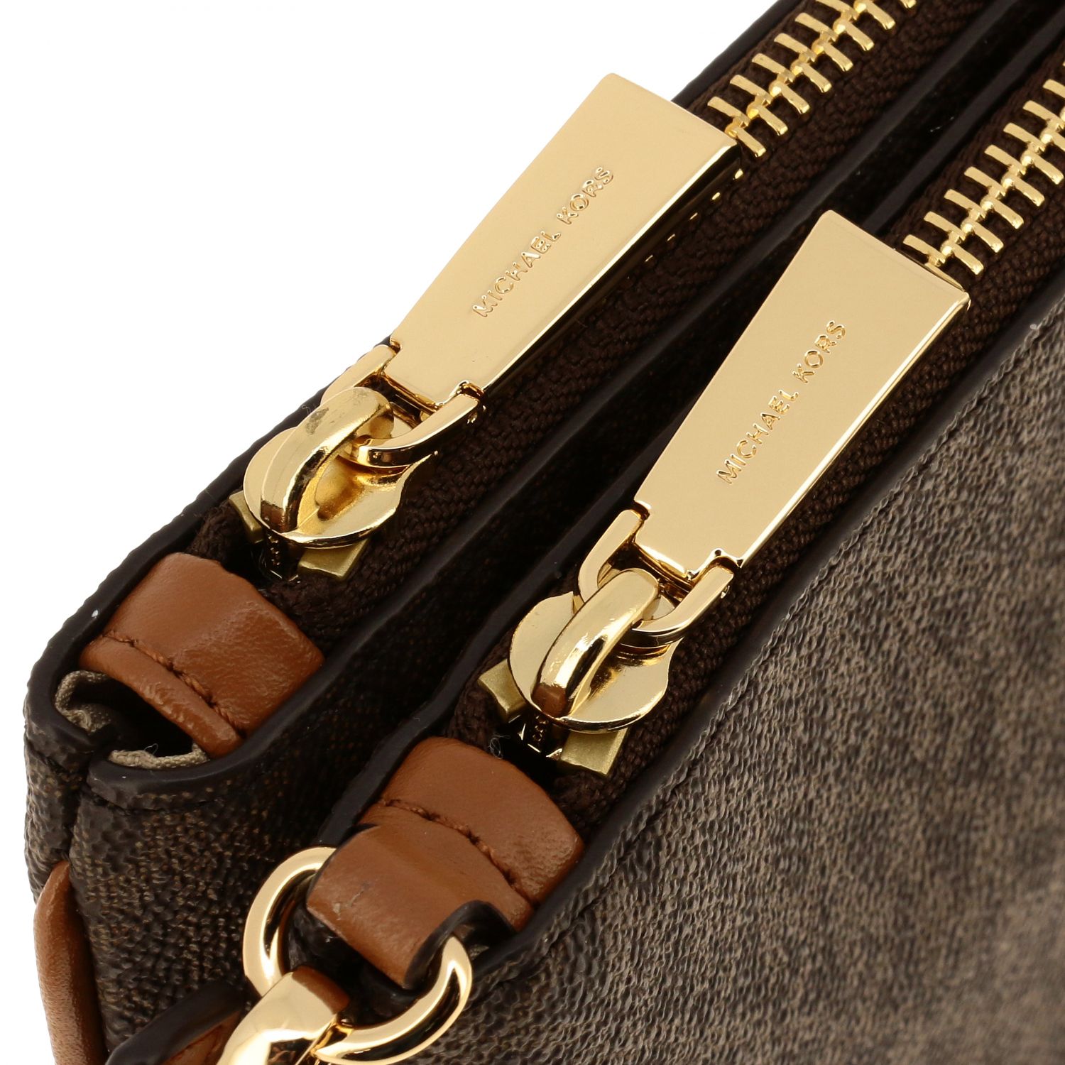 130-3 Michael-Kors-Jet Set Logo Braun