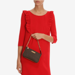 Michael-Kors-Jet Set Logo Braun