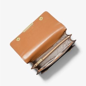 Michael Kors Handtasche – Modell: Jade large Farbe: Logo Brown Acorn