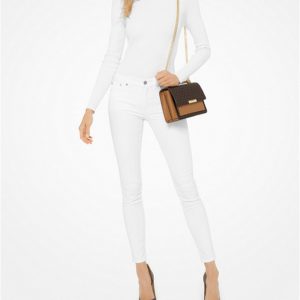 Michael Kors Handtasche – Modell: Jade large Farbe: Logo Brown Acorn
