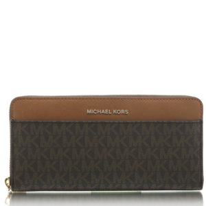 Michael Kors Brieftasche Jet Set Logo Braun