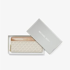 Michael Kors Brieftasche Jet Set Logo Vanilla