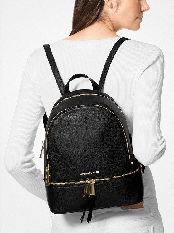 70-4 REHA ZIP schwarz gesamt Michael-Kors-Reha-Zip-Rucksack-Schwarz