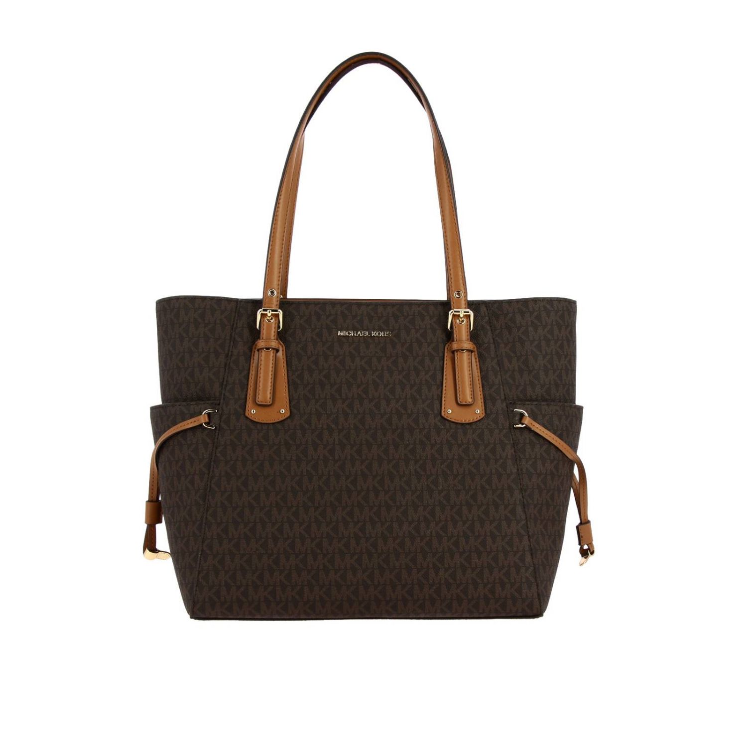 90-1 Michael-Kors-Shopper-Voyager-Logo Braun