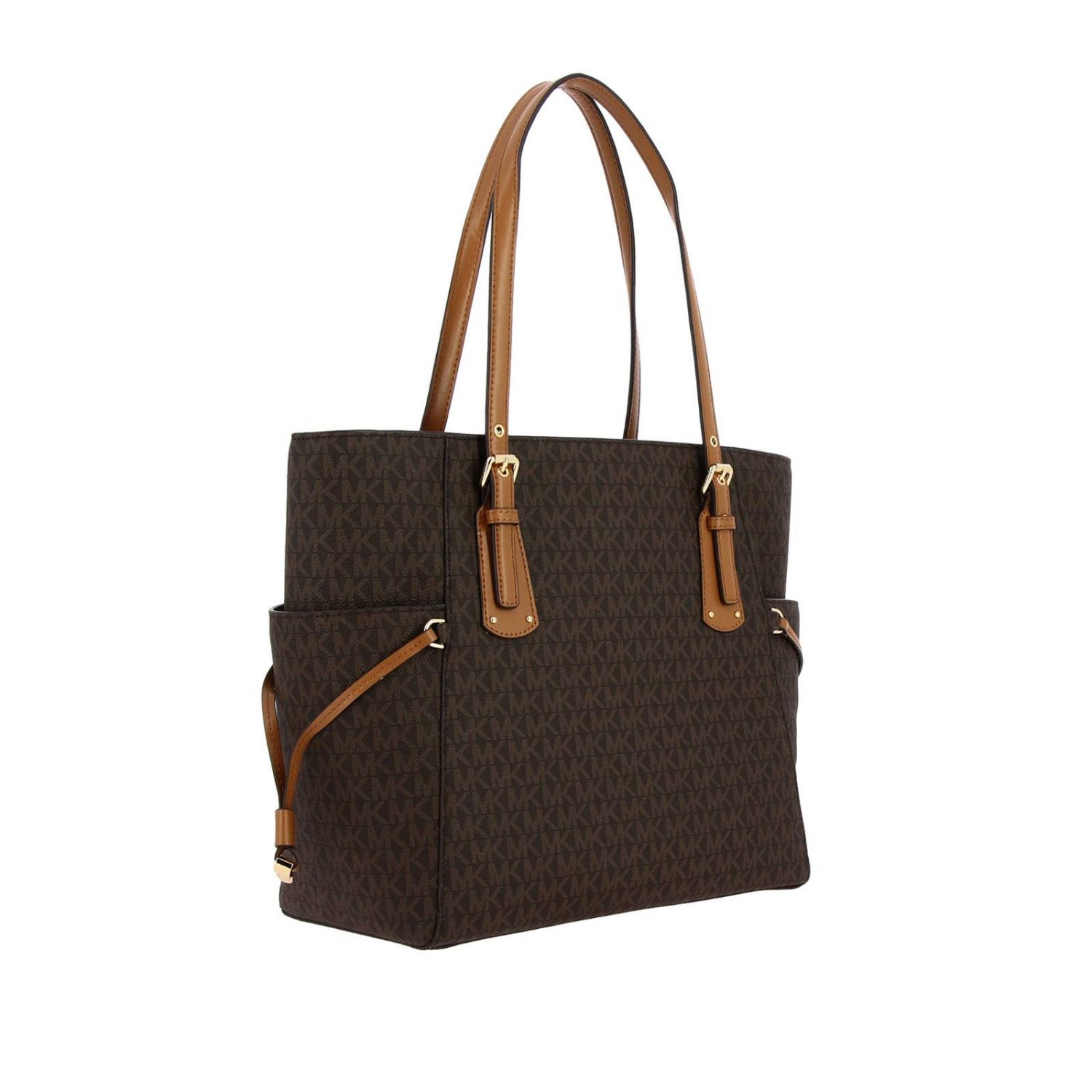 90-2 Michael-Kors-Shopper-Voyager-Logo Braun