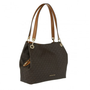 Michael-Kors-Raven-Logo-Braun