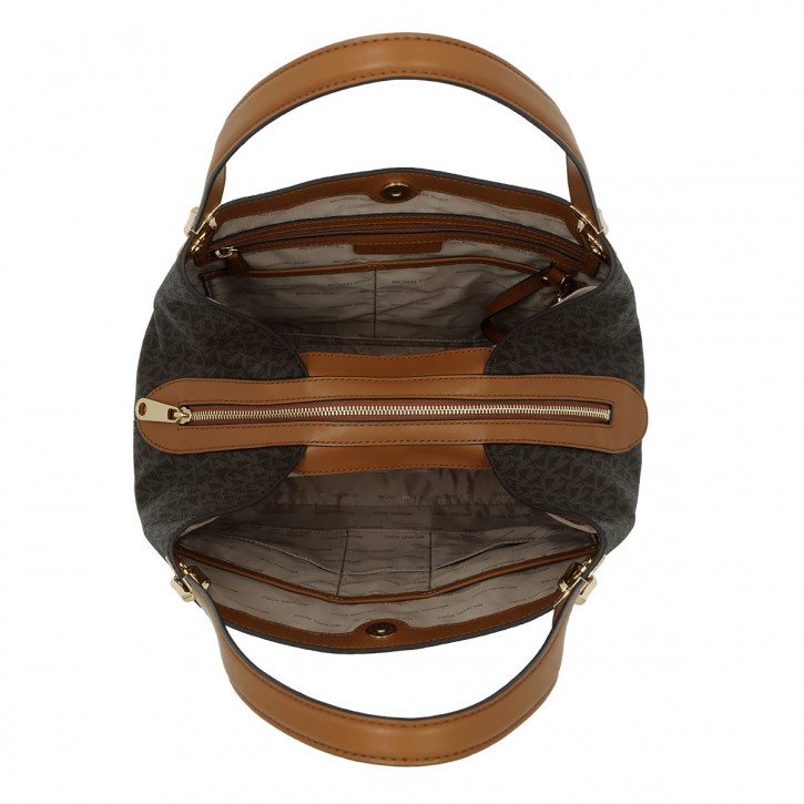 Michael-Kors-Raven-Logo-Braun-3 Michael-Kors-Raven-Logo-Braun